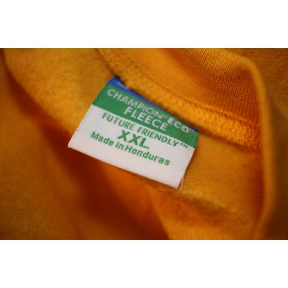 Champion Eco Fleece Marquette University Sweatshirt XXL Yellow Vintage sweater - Picture 5 of 10